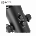 BOYA BY-PM700 Micrófono de condensador de grabación de sonido USB con soporte